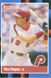 1988 Donruss Baseball Cards    207     Von Hayes